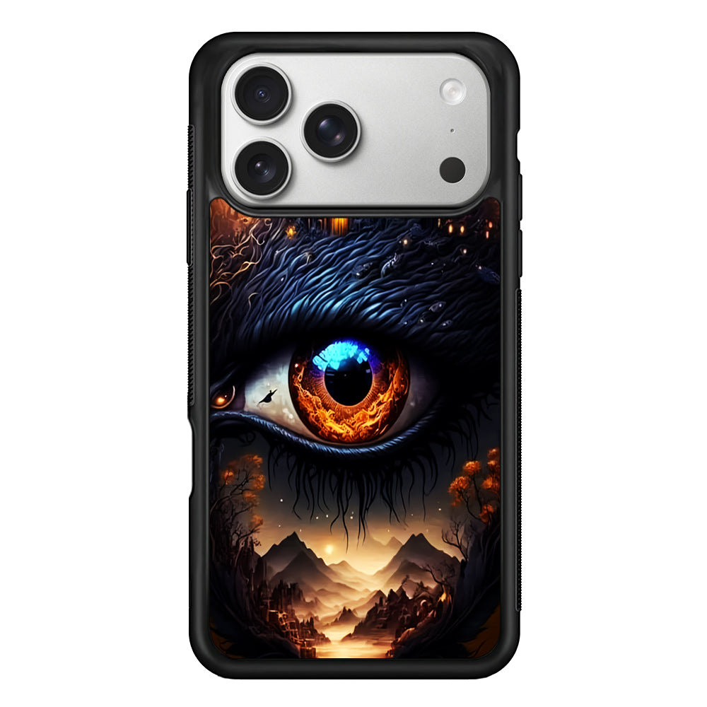 The Eye of Sauron Fantasy Art iPhone 17 Pro Case | Slim Rubber Case for iPhone 17 Pro