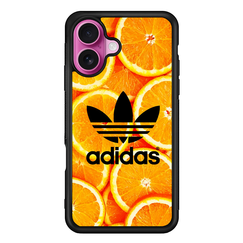 Adidas Logo Orange Fruits iPhone 17 Case - Slim Rubber Case for iPhone 17