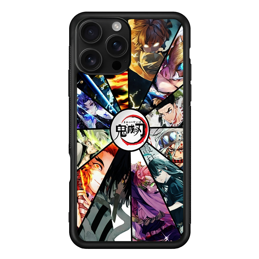 Kimetsu no Yaiba Collage iPhone 16 Pro Case | Durable Protective Case for iPhone 16 Pro