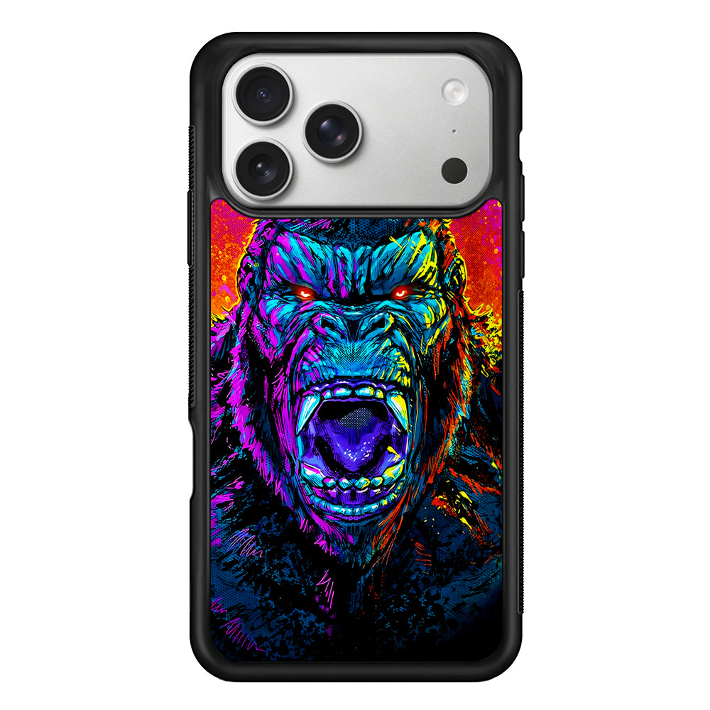 King Kong Godzilla Colorful iPhone 17 Pro Case | Slim Rubber Case for iPhone 17 Pro