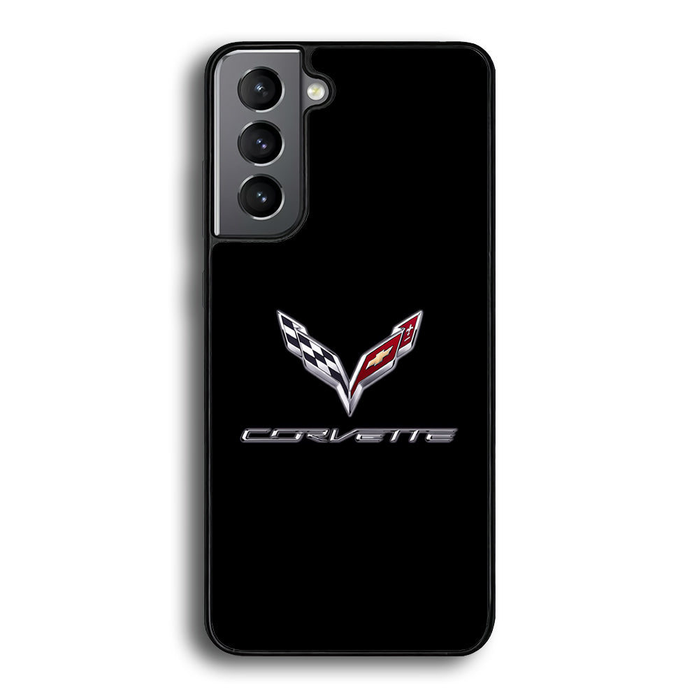 Chevrolet Corvette Logo Black Samsung Galaxy S23 Plus Case | Slim Rubber Case for Samsung Galaxy S23 Plus