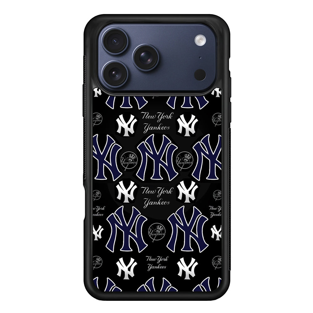 New York Yankees Pattern iPhone 17 Pro Max Case | Slim Protective Cover for iPhone 17 Pro Max