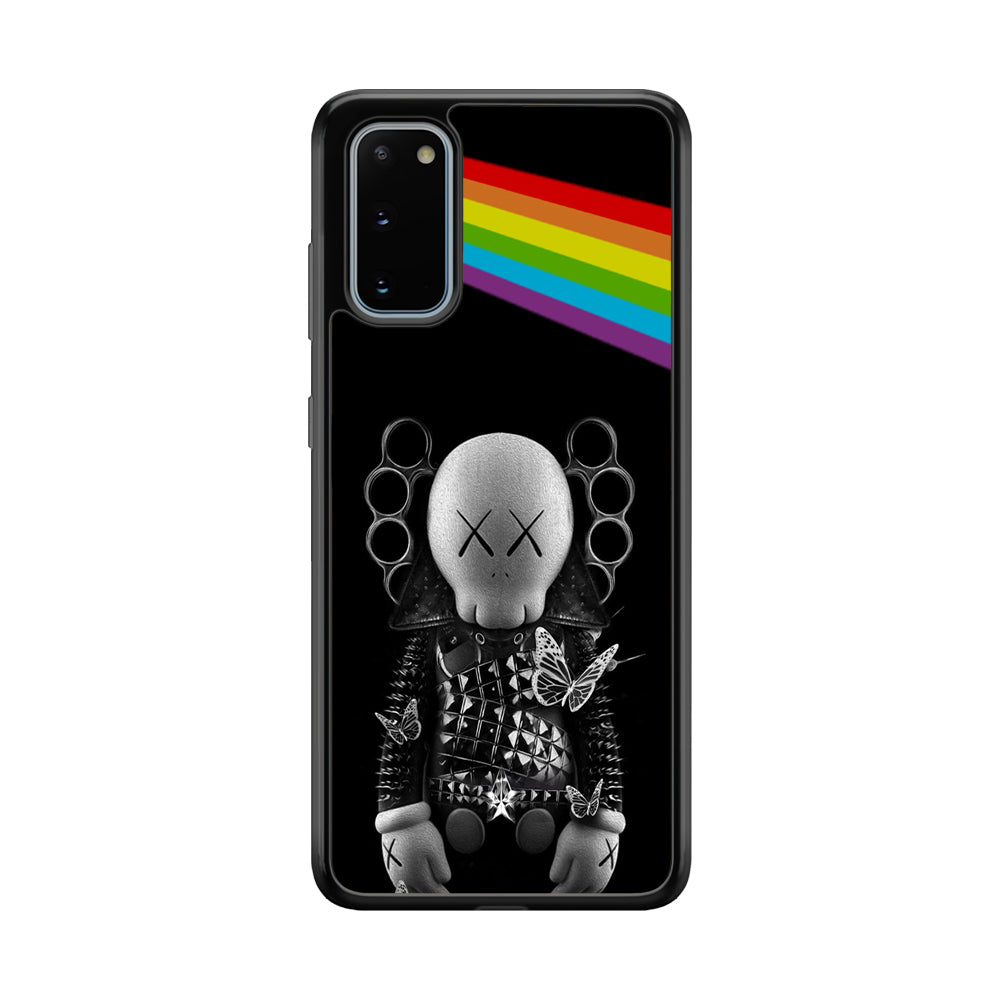 Kaws Metal Style Rainbow Samsung Galaxy S20 Case | Slim Rubber Case for Samsung Galaxy S20