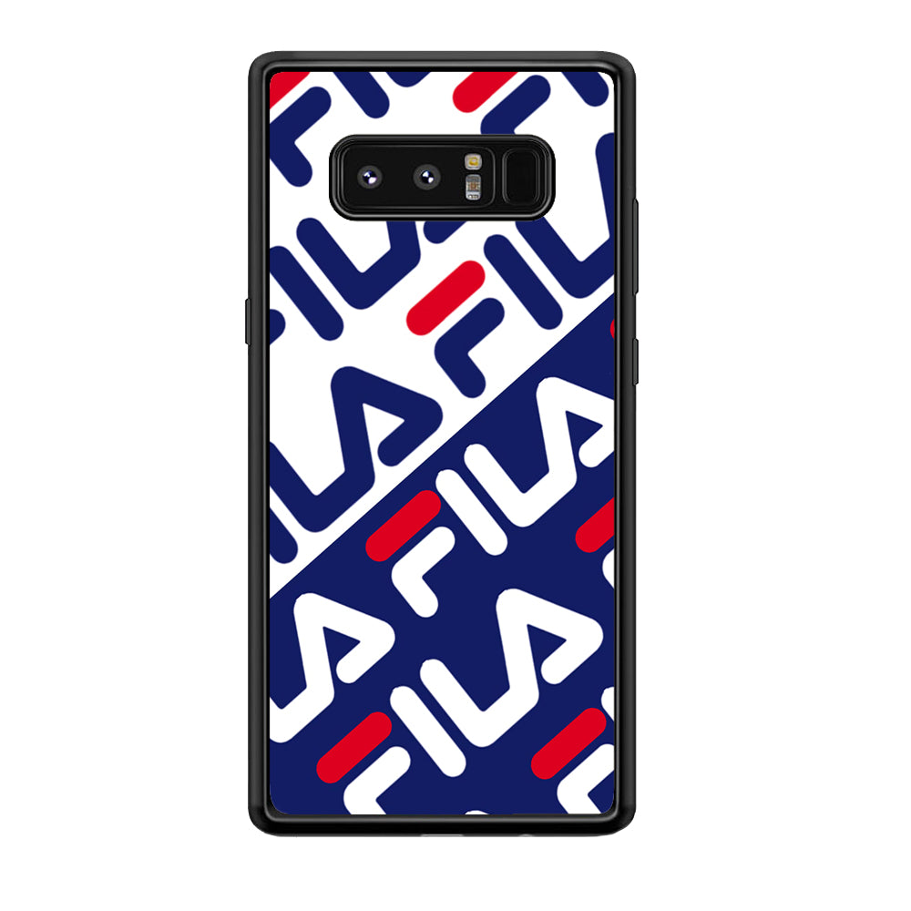 Fila Patern in Slope Samsung Galaxy Note 8 Case | Slim Rubber Case for Samsung Galaxy Note 8