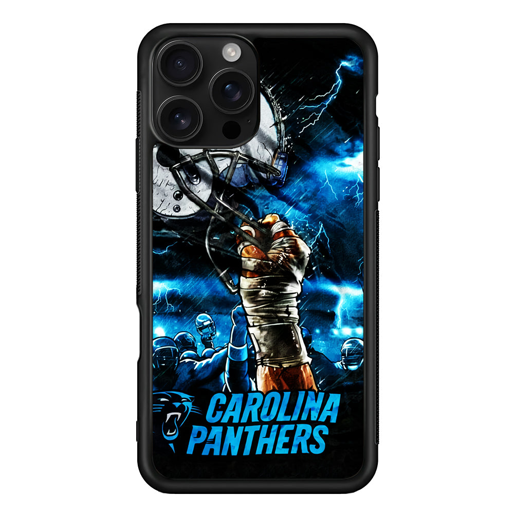 Carolina Panthers Art iPhone 16 Pro Case | Durable Protective Case for iPhone 16 Pro