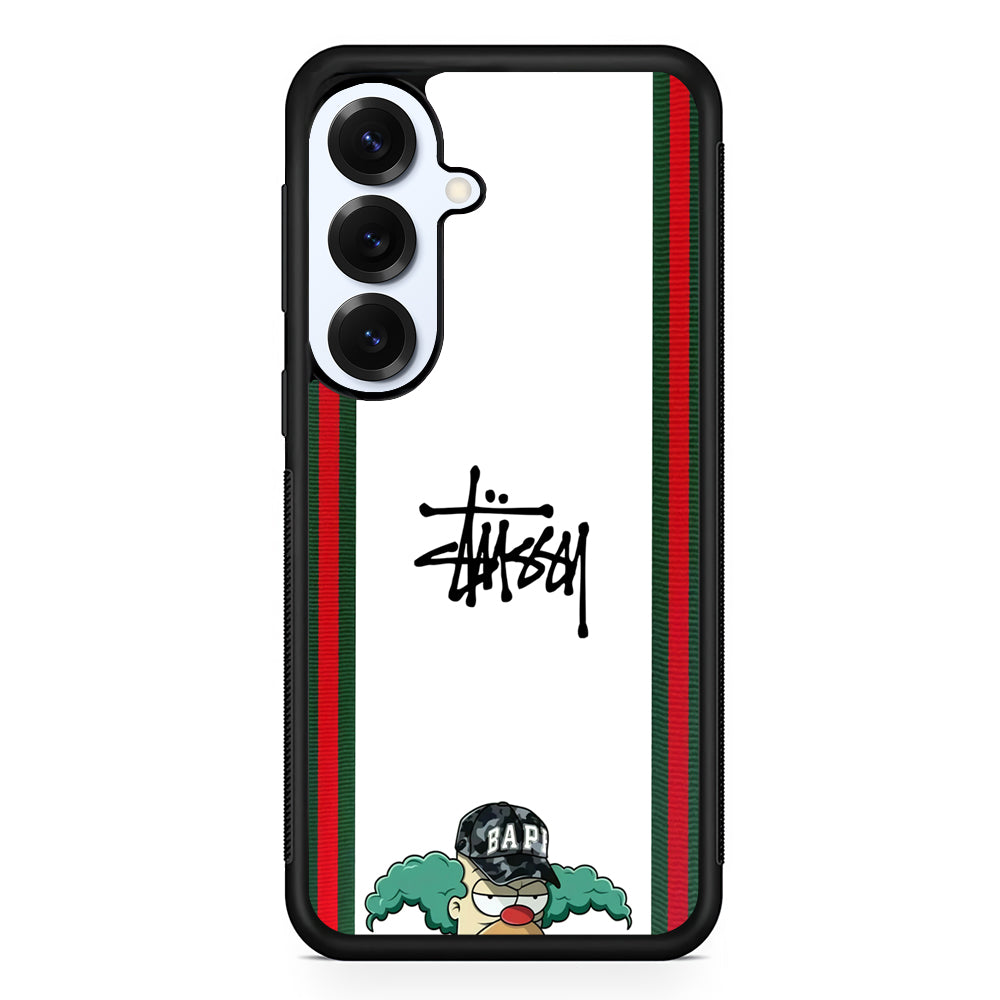 Stussy Homer Simpson Samsung Galaxy S25 Plus Case | Slim Rubber Case for Samsung Galaxy S25 Plus