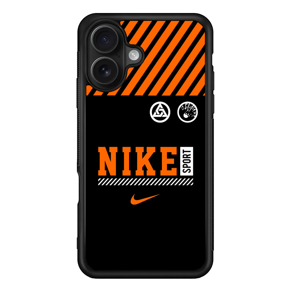 Nike Sport Line Graphics iPhone 16 Case - Oxvistore