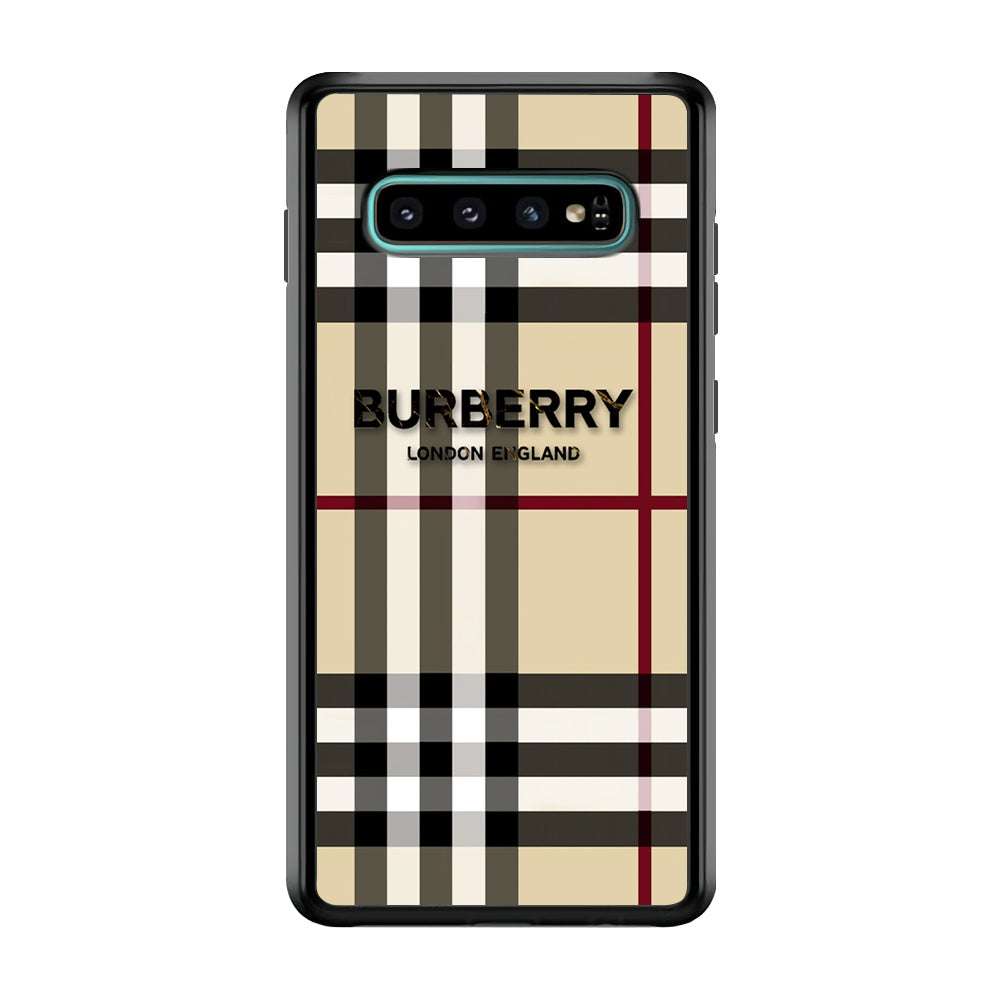 Burberry Cream Pattern Samsung Galaxy S10 Plus Case | Slim Rubber Case for Samsung Galaxy S10 Plus