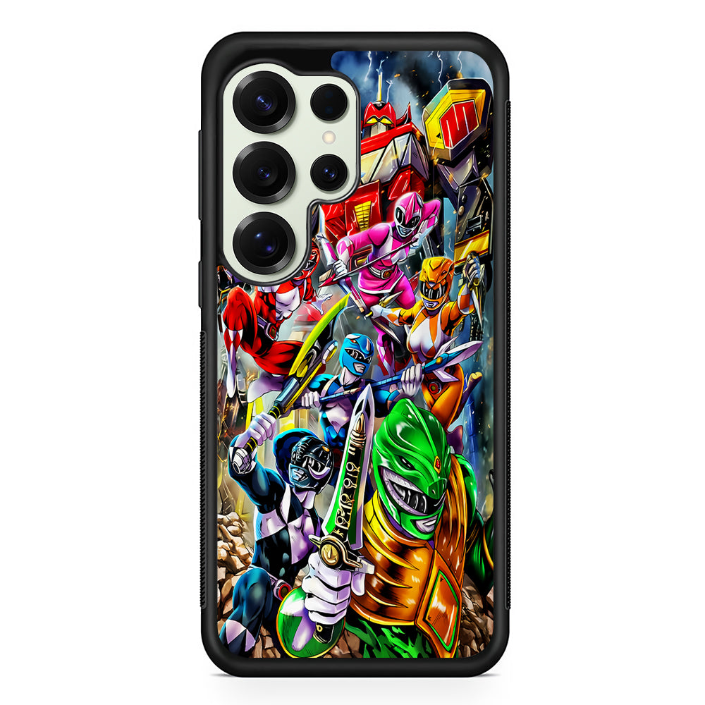 Power Rangers Squad Samsung Galaxy S25 Ultra Case | Durable Rubber Case for Samsung Galaxy S25 Ultra