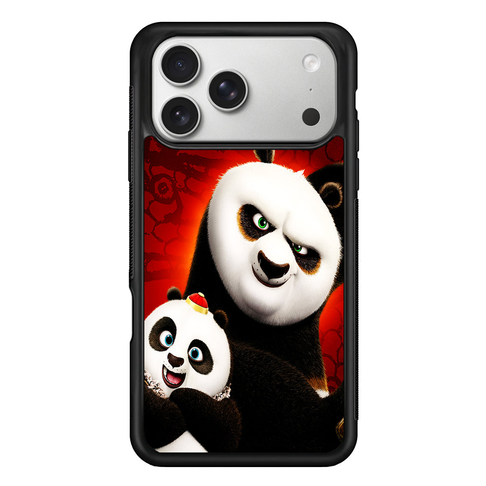 Kung Fu Panda With Baby Po iPhone 17 Pro Case | Slim Rubber Case for iPhone 17 Pro