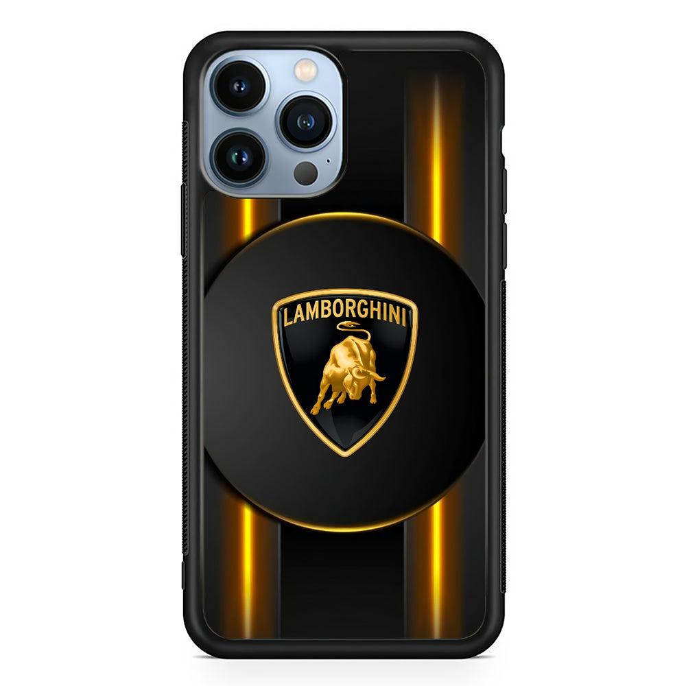 Lamborghini Light Up The Darkness 2D Rubber Phone Case | Slim Protective Phone Case