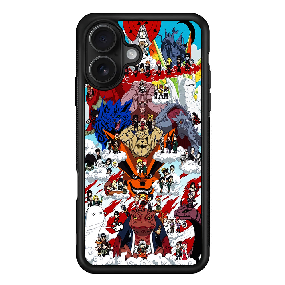 Naruto Chibi All Character iPhone 16 Case - Oxvistore