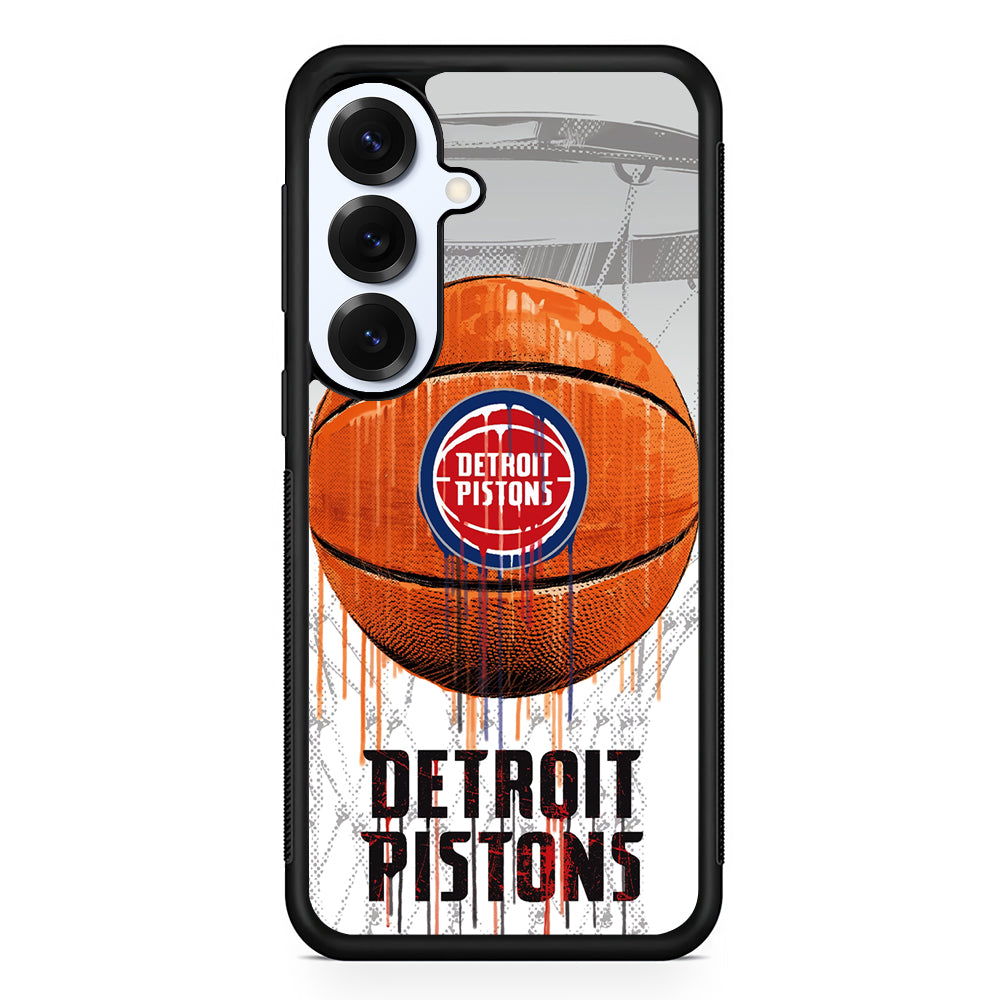 Detroit Pistons Ball Samsung Galaxy S25 Plus Case | Slim Rubber Cover for Samsung Galaxy S25 Plus