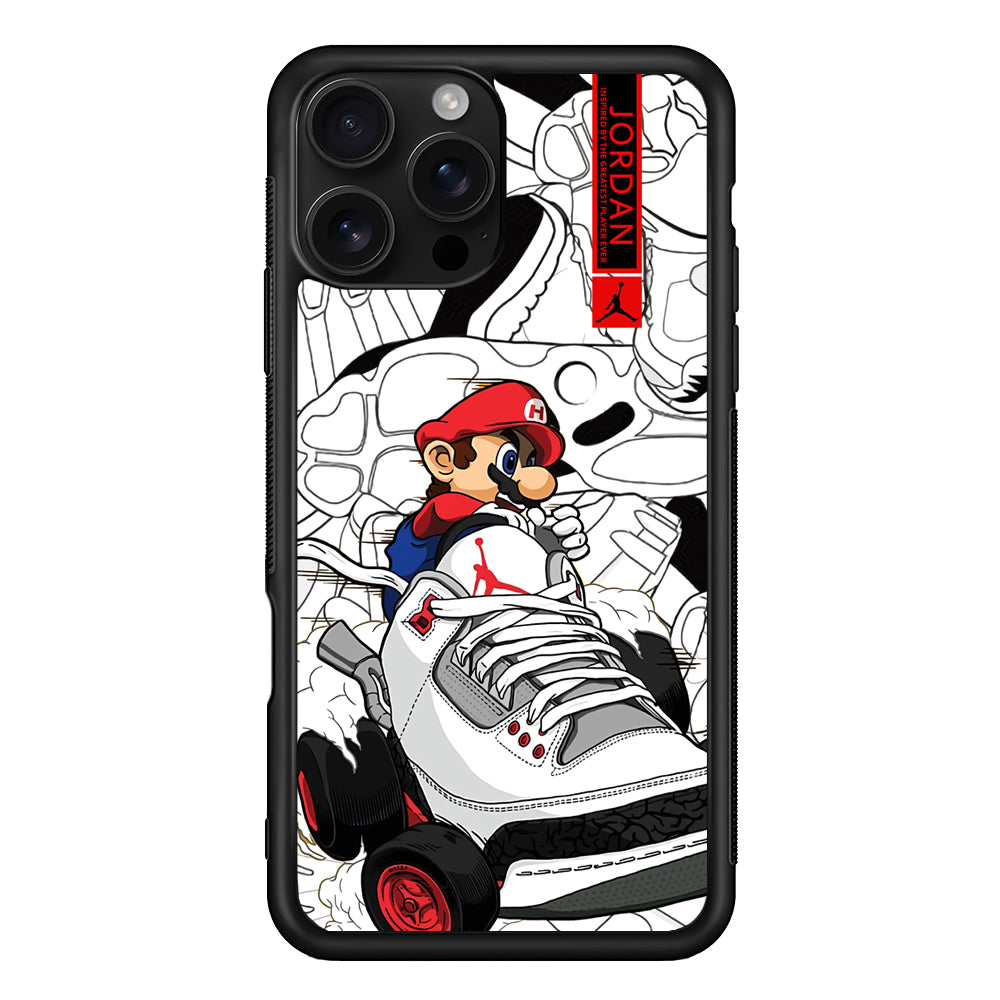 Air Jordan Mario Ride The Shoes iPhone 16 Pro Case - Stylish Protective Cover for iPhone 16 Pro