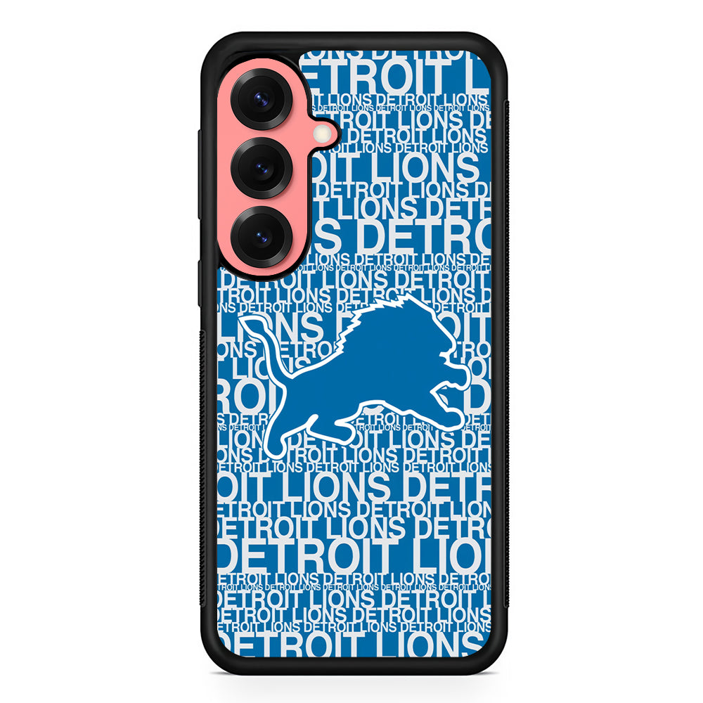 Detroit Lions Pattern Samsung Galaxy S25 Case | Protective Case for Samsung Galaxy S25