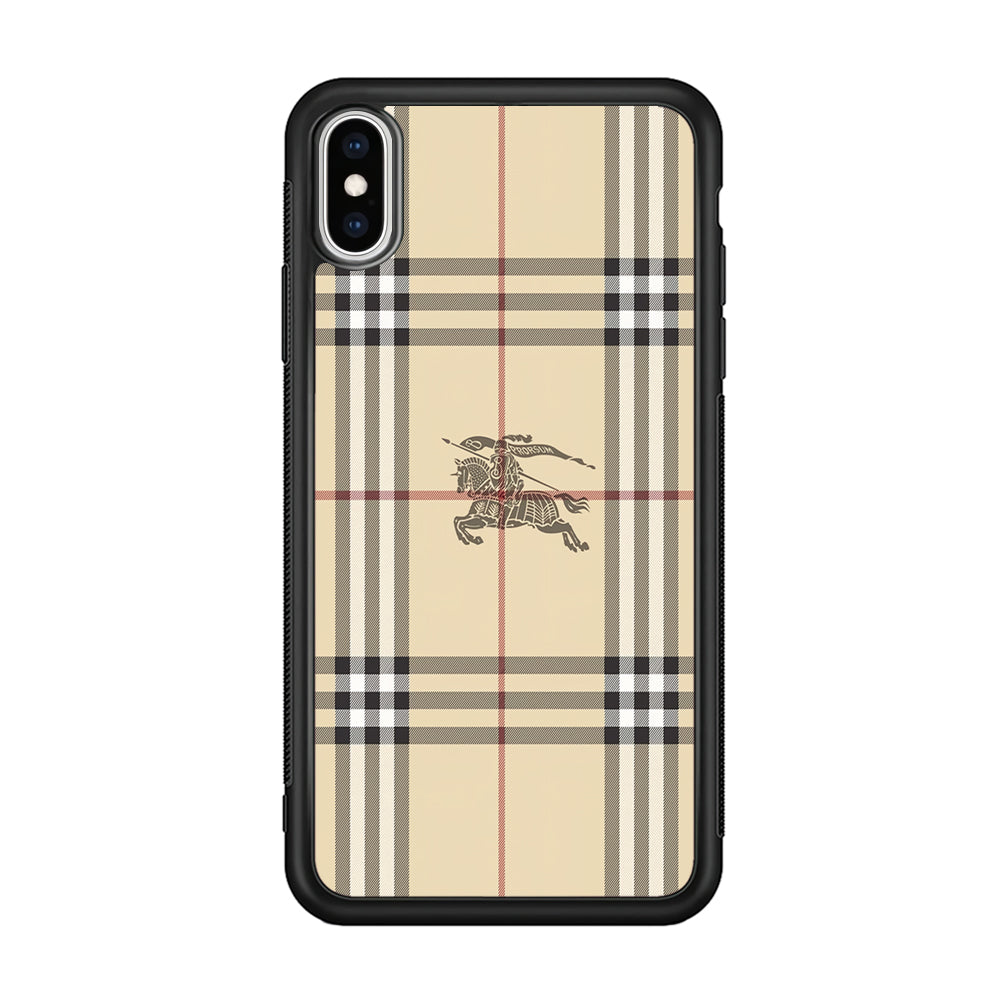 Burberry Latte Cream iPhone Xs Max Case | Slim Rubber Case for iPhone Xs Max