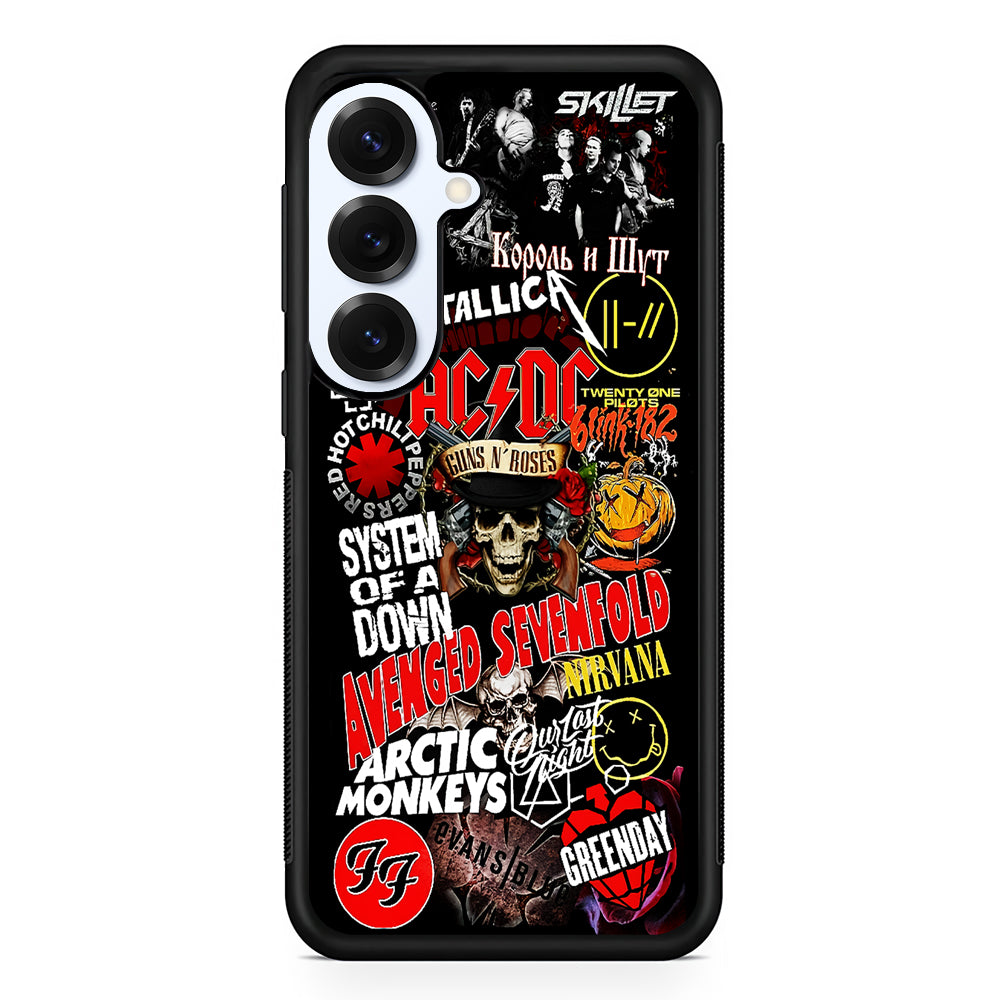 90s Rock Metal Aesthetic Samsung Galaxy S25 Plus Case | Slim Rubber Cover for Samsung Galaxy S25 Plus