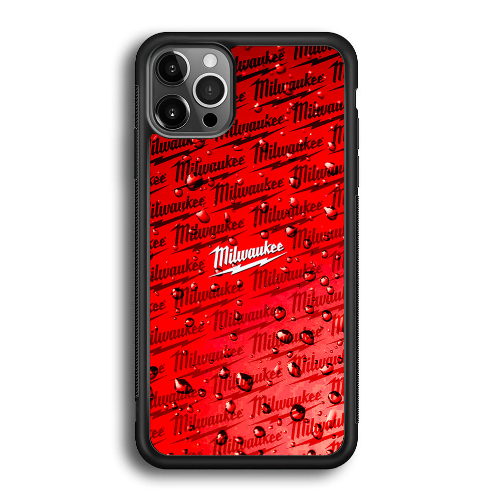 Milwaukee Tool Water Droplet iPhone 12 Pro Case | Slim Rubber Case for iPhone 12 Pro
