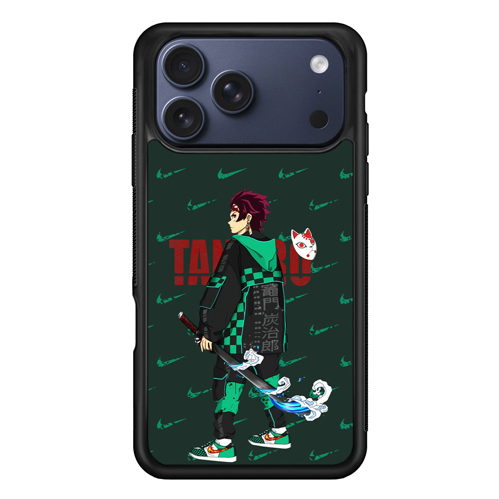 Nike on Tanjiro Suit iPhone 17 Pro Max Case | Durable Rubber Case for iPhone 17 Pro Max