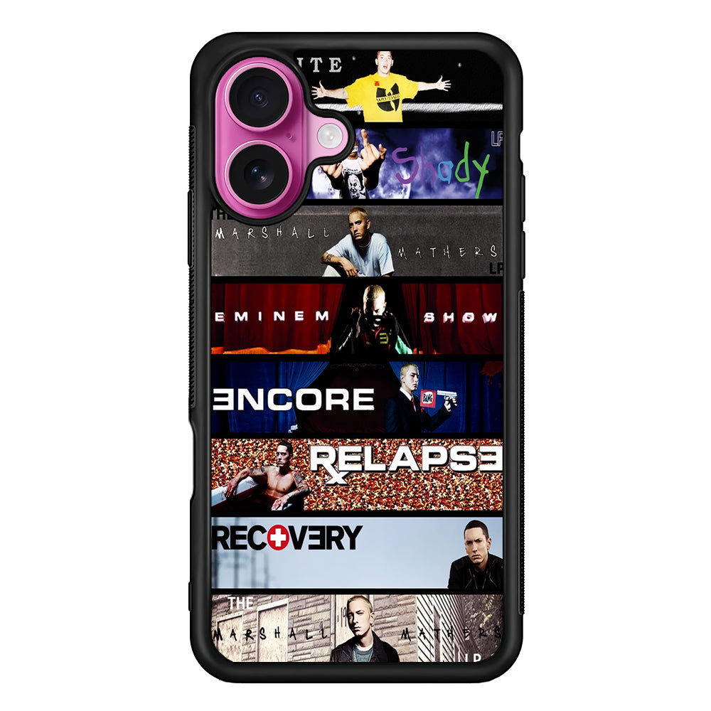 The Eminem Show Tracklist Poster iPhone 17 Case | Slim Protective Rubber Phone Cover