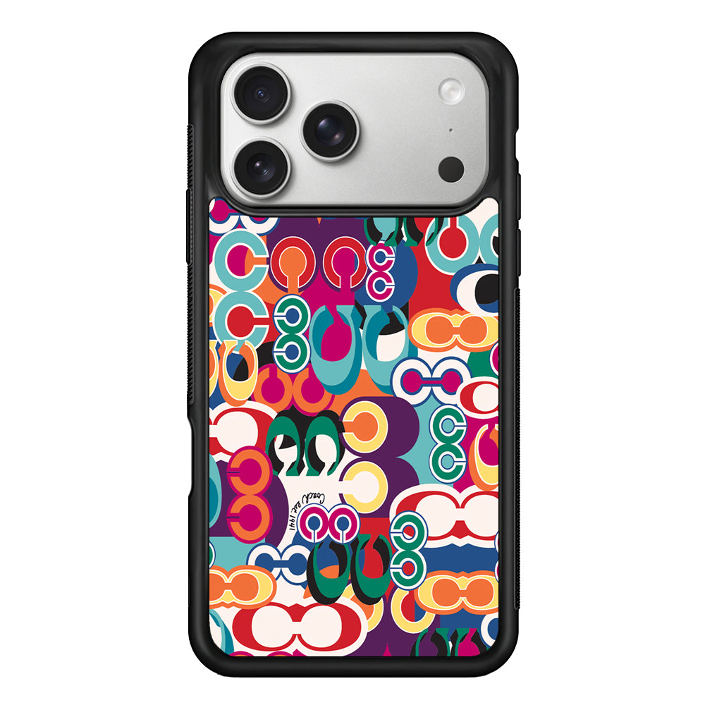 Coach Colorful iPhone 17 Pro Case | Slim Rubber Case for iPhone 17 Pro