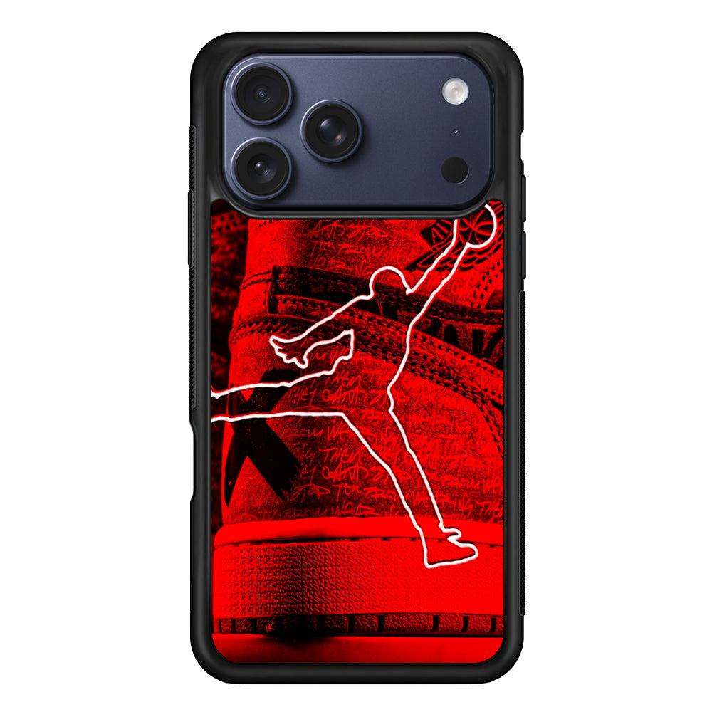 Air Jordan Red Shoes iPhone 17 Pro Max Case | Durable Rubber Case for iPhone 17 Pro Max