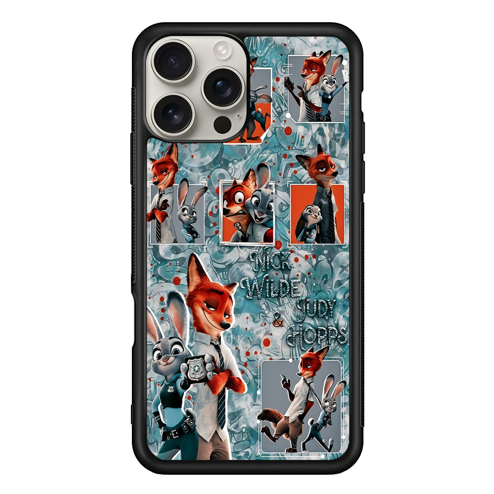 Zootopia Judy and Nick Aesthetic iPhone 16 Pro Max Case | Stylish Protective Case for iPhone 16 Pro Max