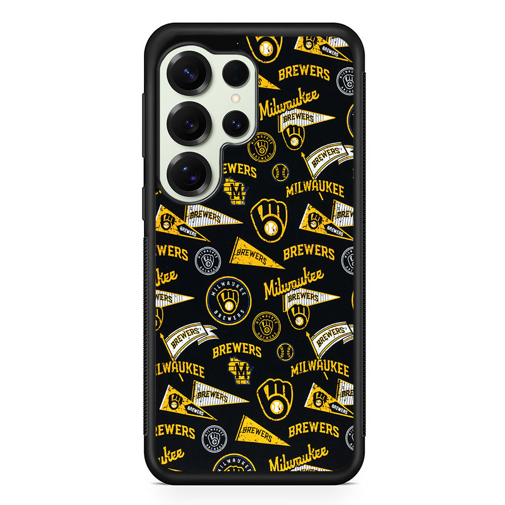 Milwaukee Brewers Vintage Samsung Galaxy S25 Ultra Case | Durable Rubber Case for Samsung Galaxy S25 Ultra