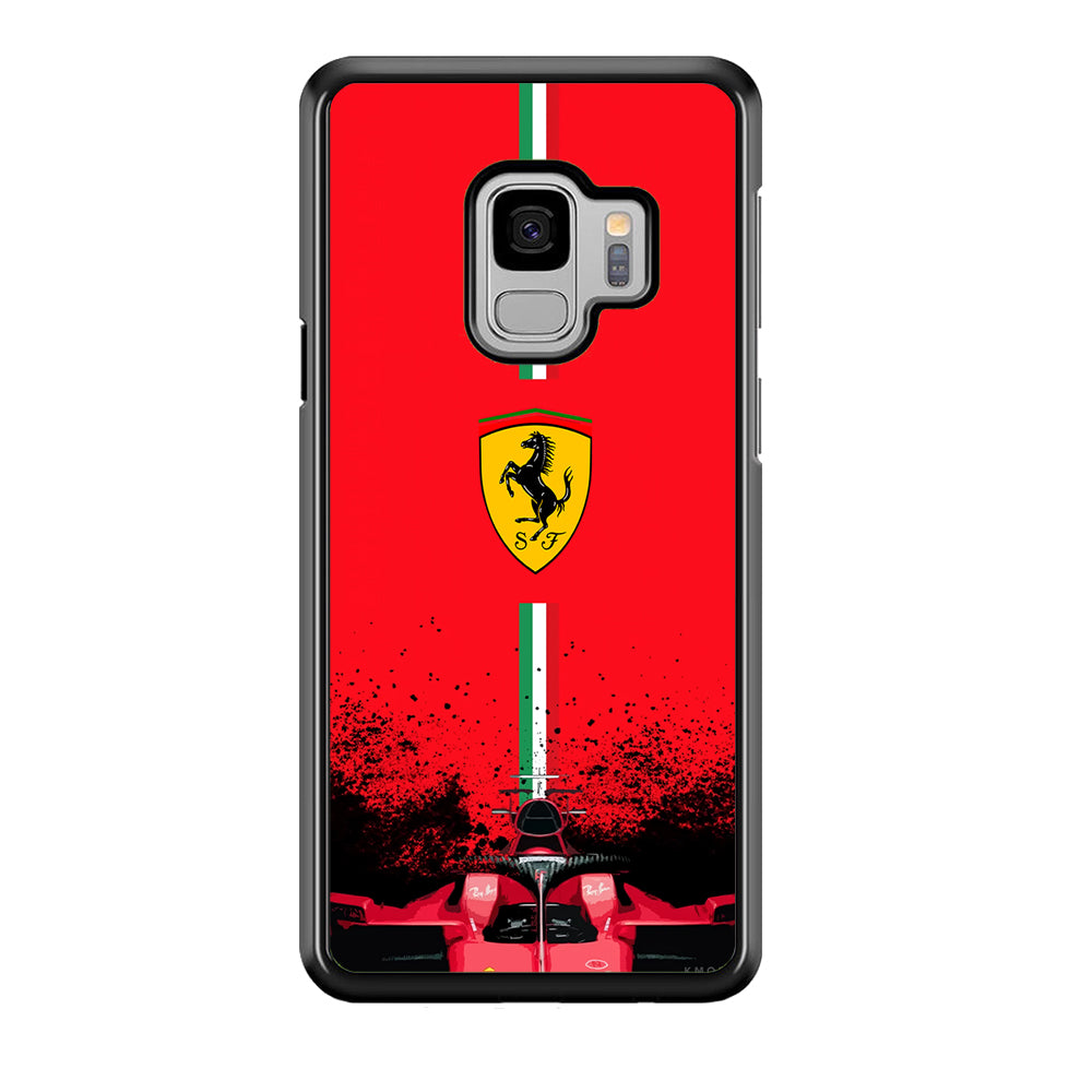 Ferrari Luxury Car Logo Samsung Galaxy S9 Case | Slim Rubber Case for Samsung Galaxy S9