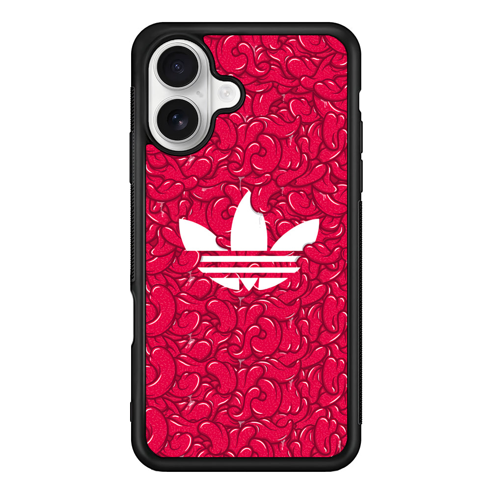 Adidas Red Tongue iPhone 16 Plus Case – Slim Fit Protective Phone Case