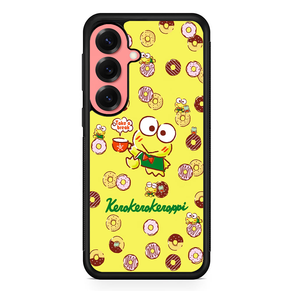 Kerokerokeroppi Take a Break Samsung Galaxy S25 Case | Protective Case for Samsung Galaxy S25