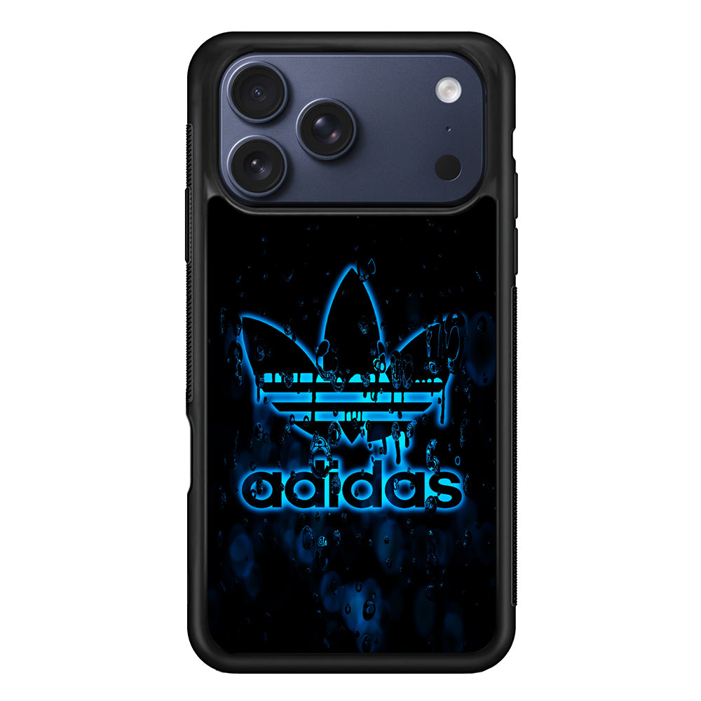 Adidas Logo Alien Blue iPhone 17 Pro Max Case | Durable Rubber Case for iPhone 17 Pro Max