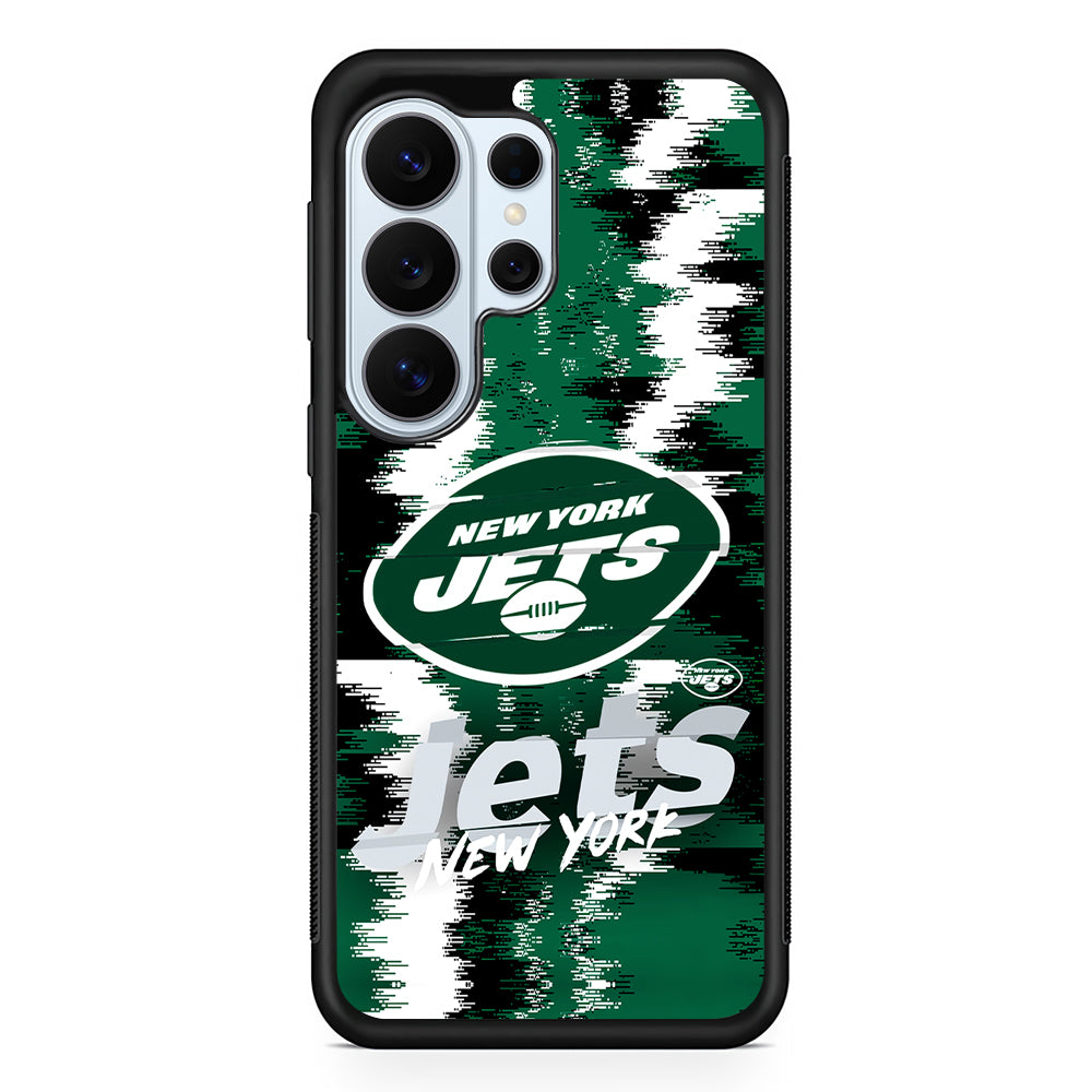 New York Jets Abstract Color Samsung Galaxy S26 Ultra Case | Protective Phone Cover