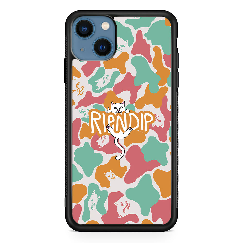 Rip N Dip Colorfull Camo iPhone 15 Case | Slim Rubber Case for iPhone 15