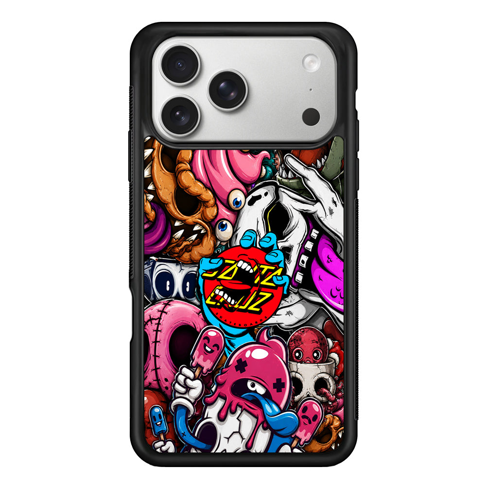 Santa Cruz Skateboard Nightmare iPhone 17 Pro Case | Slim Rubber Case for iPhone 17 Pro