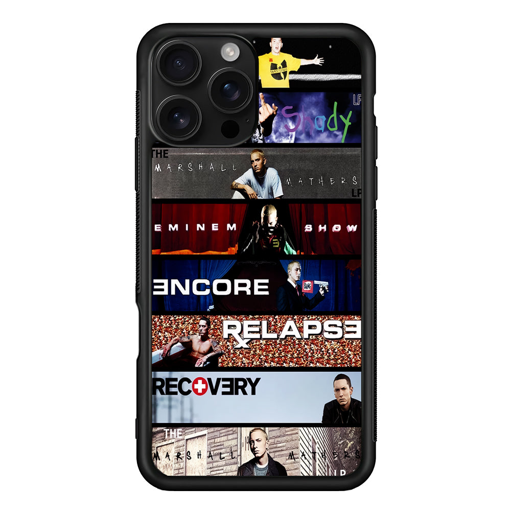 The Eminem Show Tracklist Poster iPhone 16 Pro Case | Durable Protective Case for iPhone 16 Pro