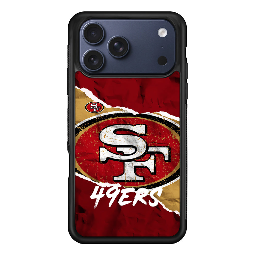 San Francisco 49ers Abstract iPhone 17 Pro Max Case | Slim Protective Cover for iPhone 17 Pro Max