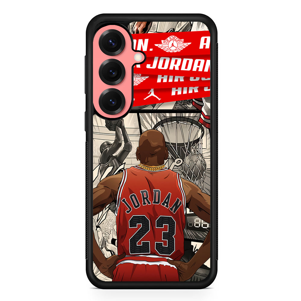 Air Jordan Looking at Victory Samsung Galaxy S25 Case | Slim Protective Cover for Samsung Galaxy S25