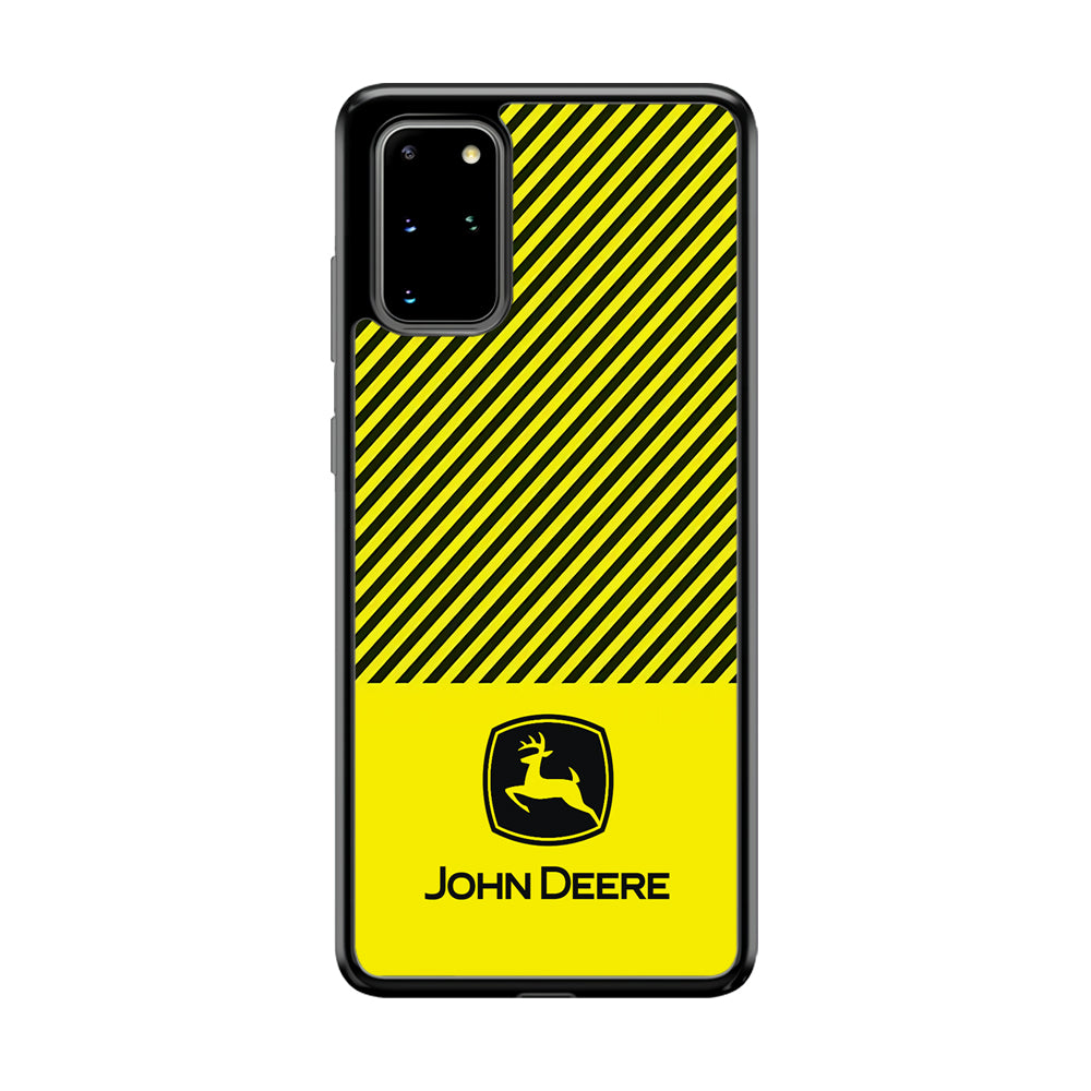 John Deere Black Patern Samsung Galaxy S20 Plus Case | Slim Rubber Case for Samsung Galaxy S20 Plus
