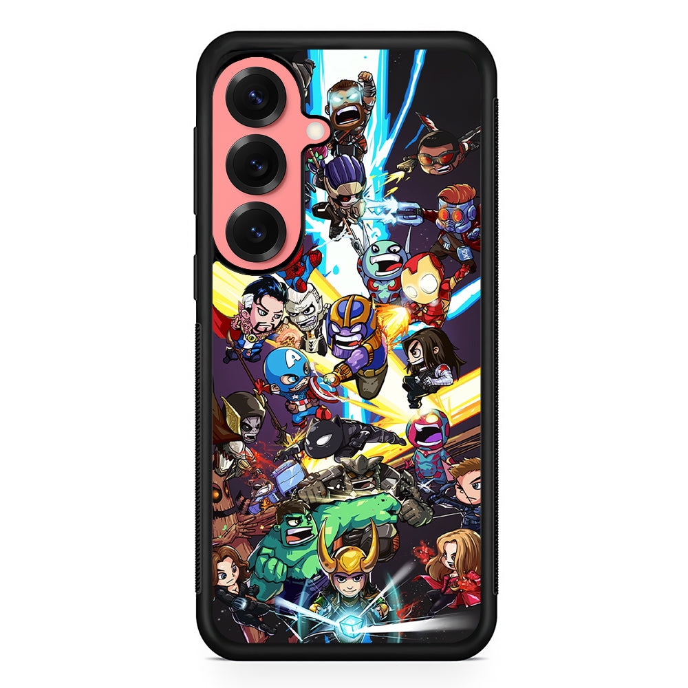 Chibi Avengers Kawaii Samsung Galaxy S25 Case | Protective Case for Samsung Galaxy S25