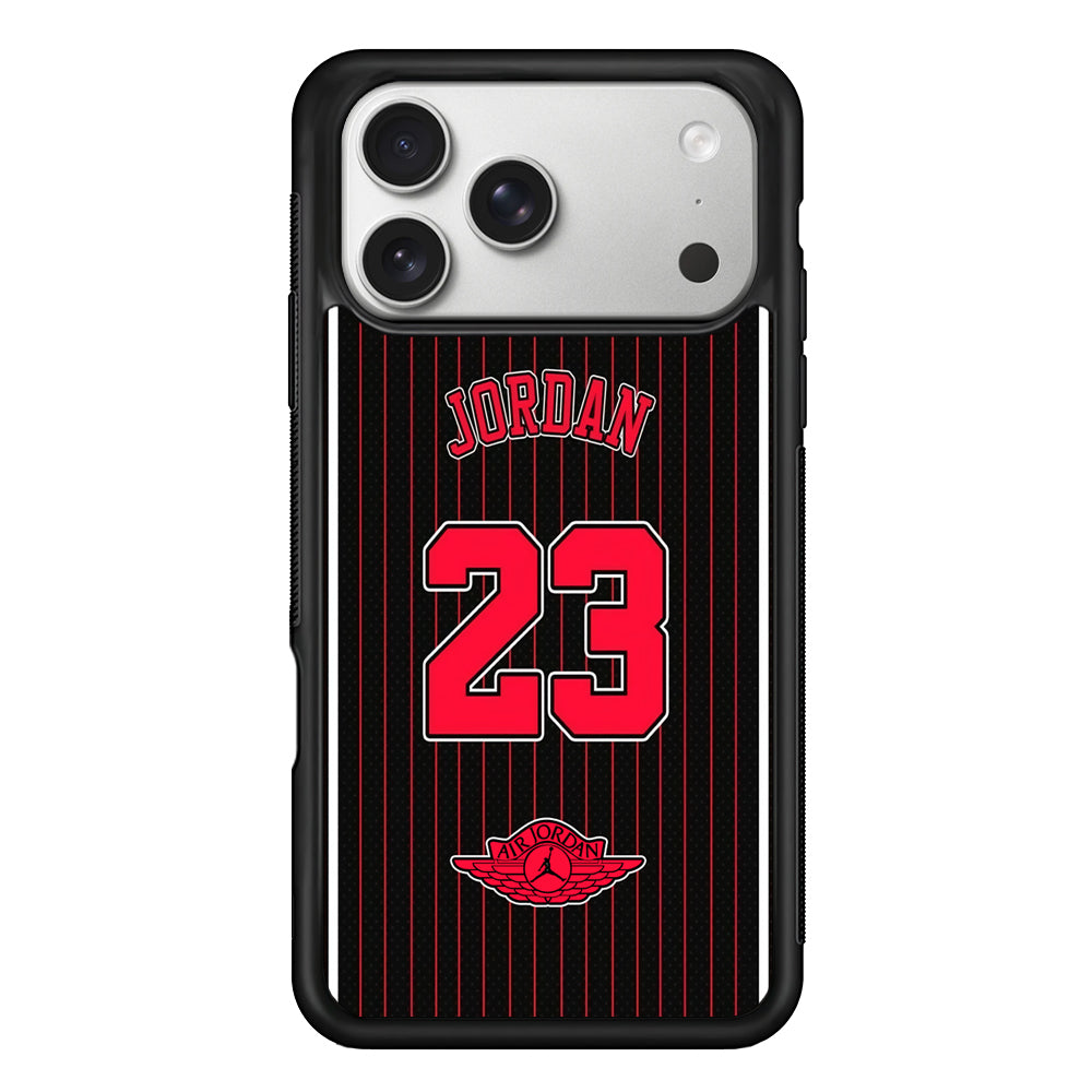 Air Jordan Emblem on Jersey iPhone 17 Pro Case | Slim Protective Case for iPhone 17 Pro