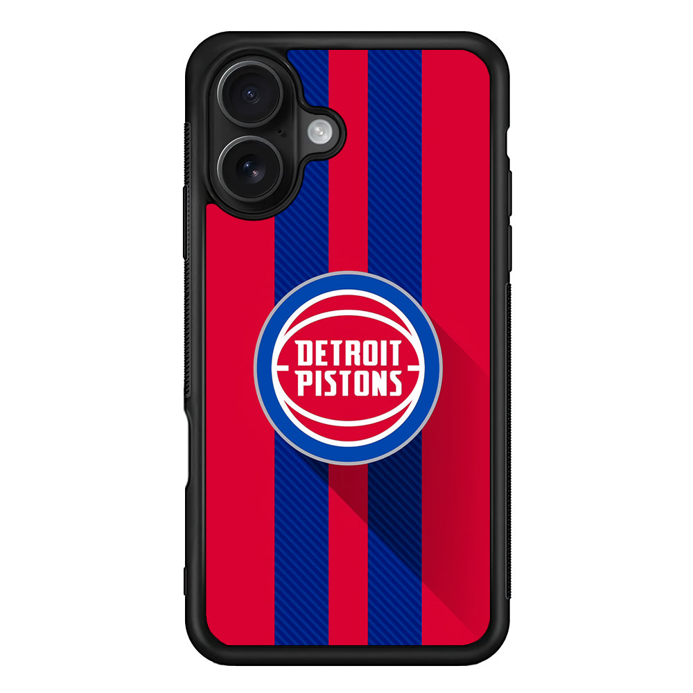 Detroit Pistons Logo iPhone 16 Case - Oxvistore