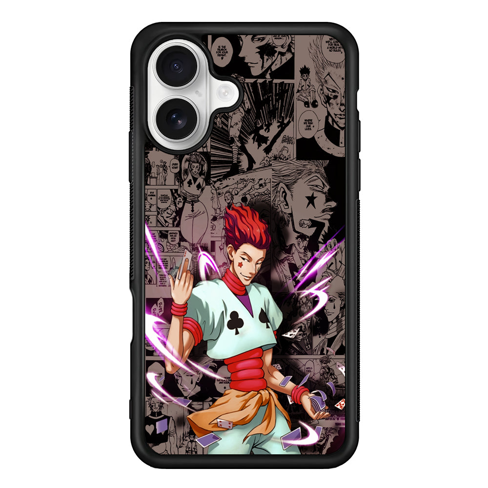 Hisoka Hunter x Hunter Comic iPhone 16 Plus Case | Durable Protective Rubber Cover