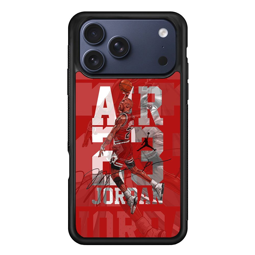 Air Jordan Silver Light iPhone 17 Pro Max Case | Durable Rubber Case for iPhone 17 Pro Max
