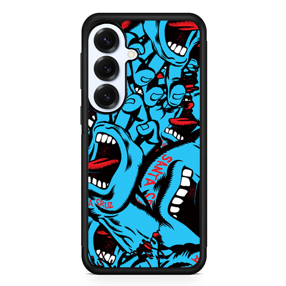 Santa Cruz Skateboard Pattern Samsung Galaxy S25 Plus Case | Slim Rubber Case for Samsung Galaxy S25 Plus
