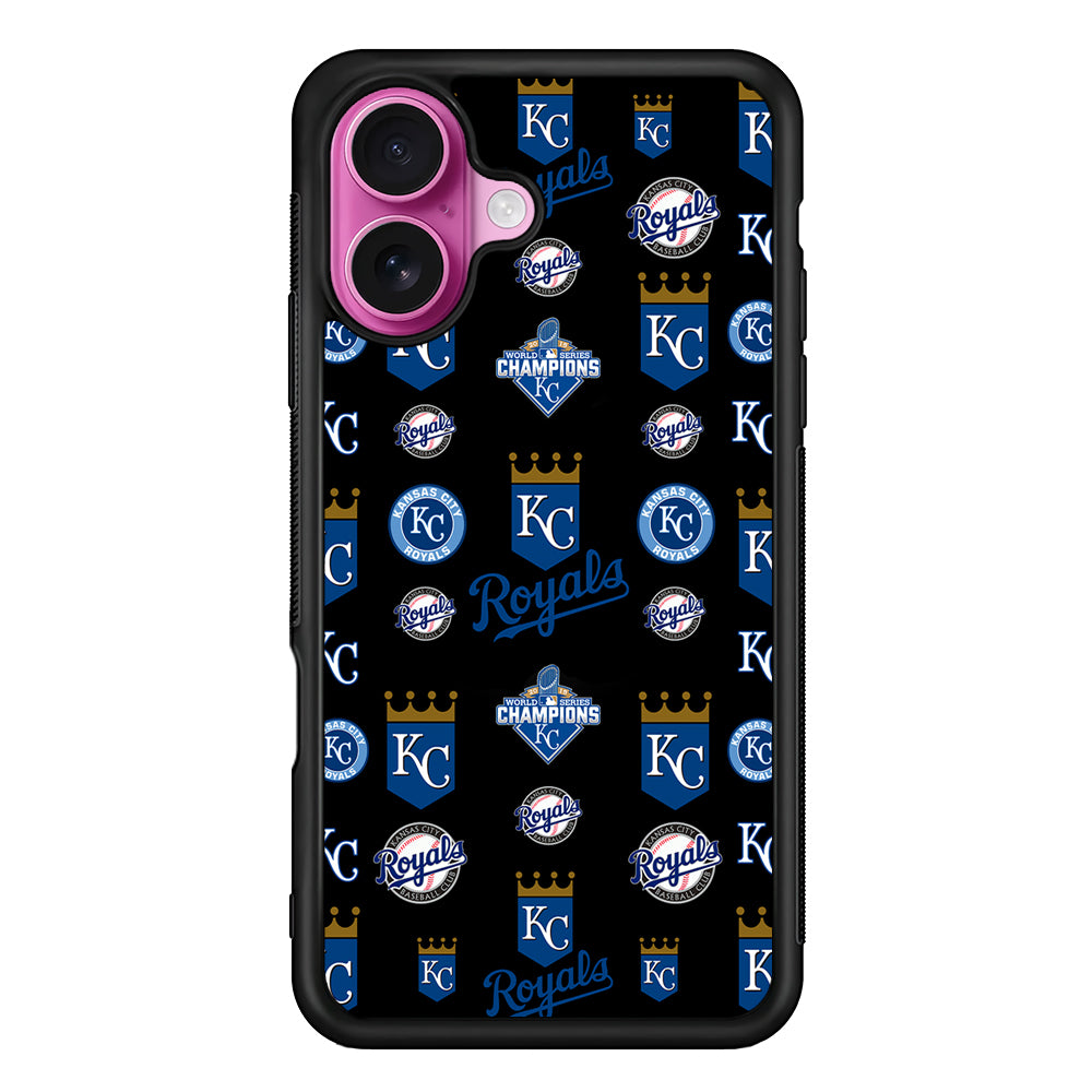Kansas City Royals Pattern iPhone 17 Case | Slim Protective Rubber Phone Cover
