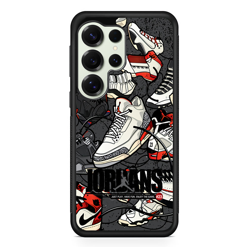 Air Jordan Play and Enjoy The Game Samsung Galaxy S25 Ultra Case | Durable Rubber Case for Samsung Galaxy S25 Ultra
