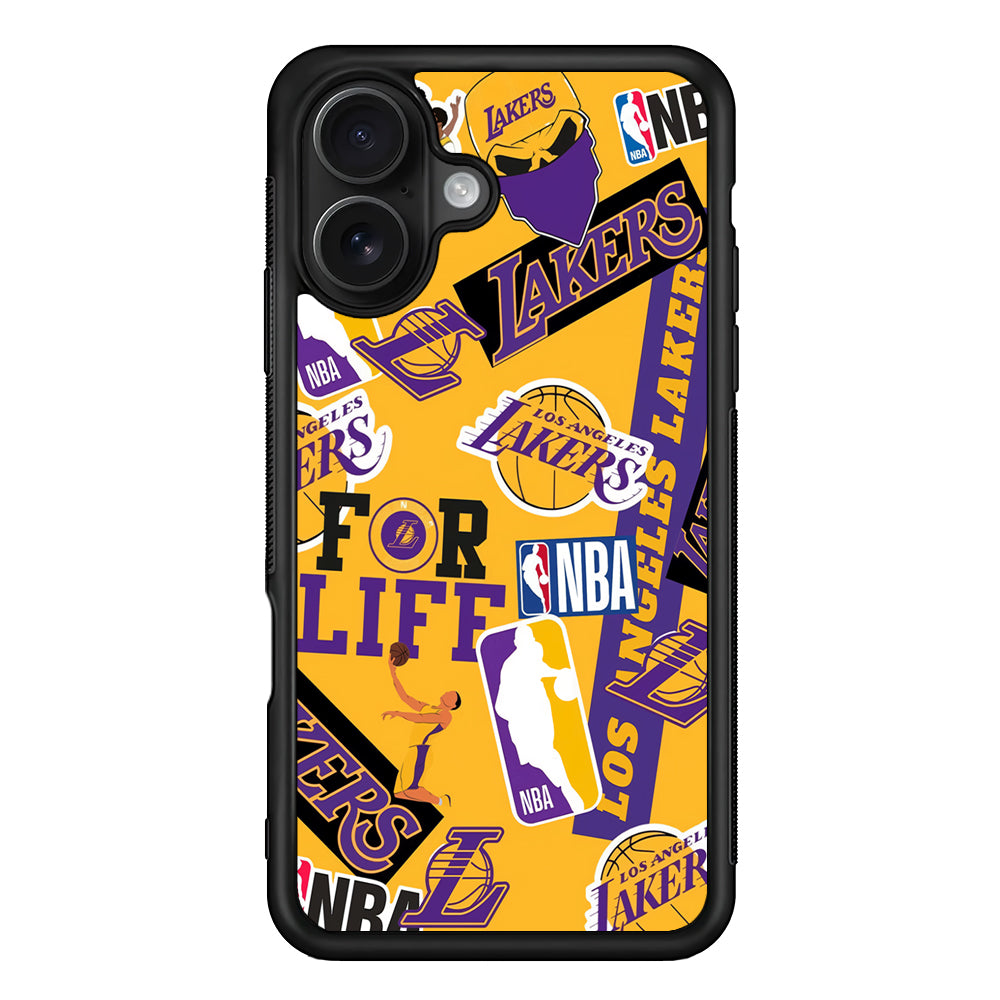 Los Angeles Lakers Aesthetic iPhone 16 Case - Oxvistore