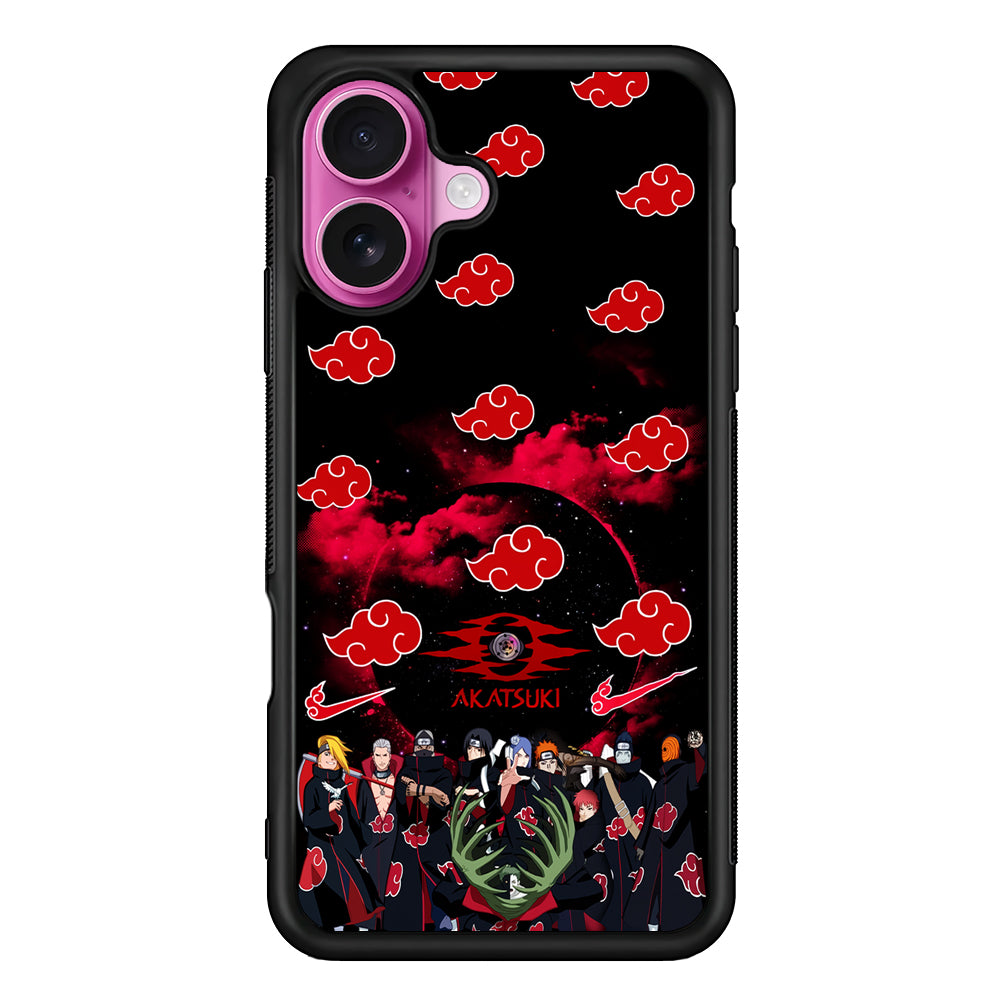 Naruto Akatsuki Troops iPhone 17 Case | Slim Protective Rubber Phone Cover