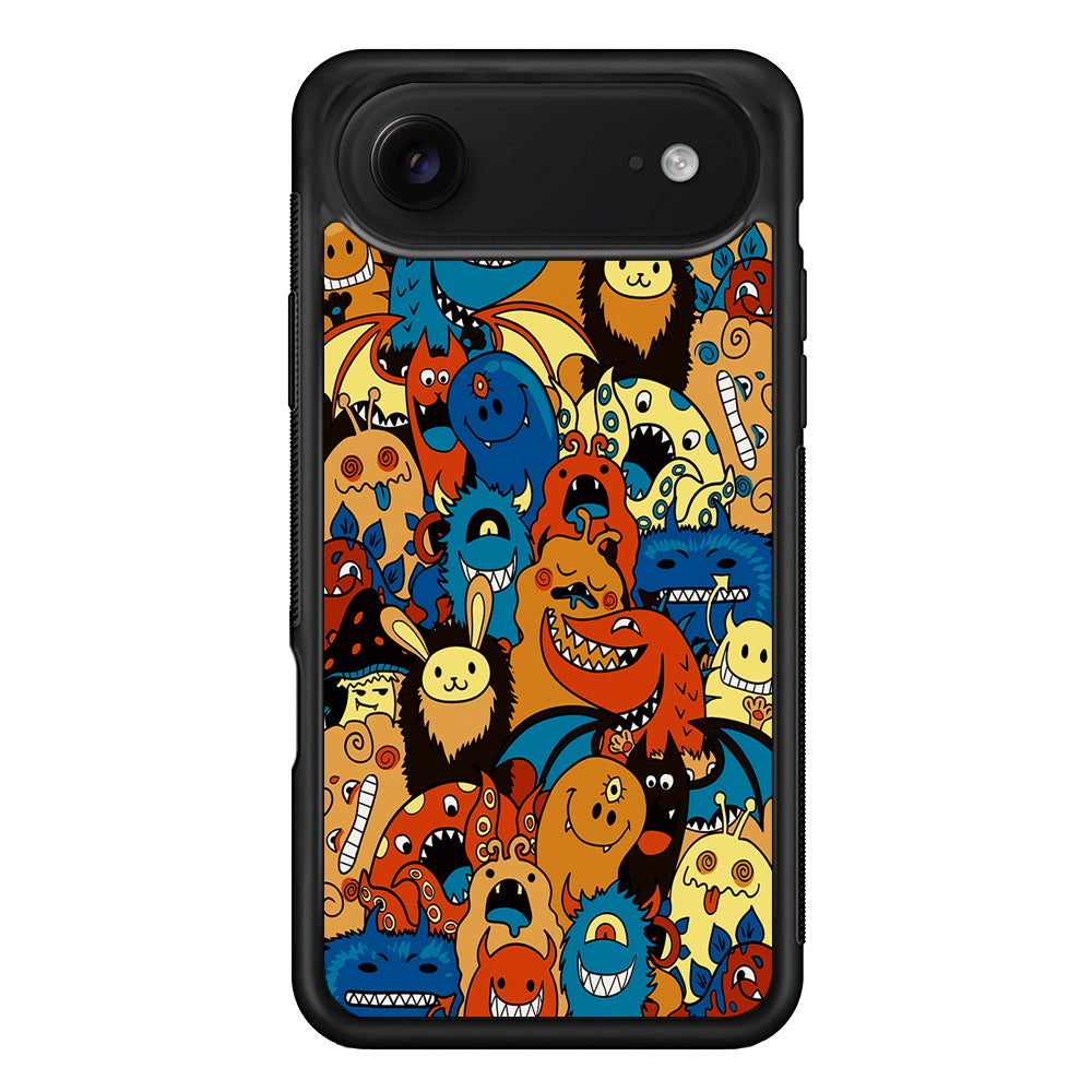 Cute Monsters Doodle Cartoon iPhone 17 Air Case | Protective Case for iPhone 17 Air
